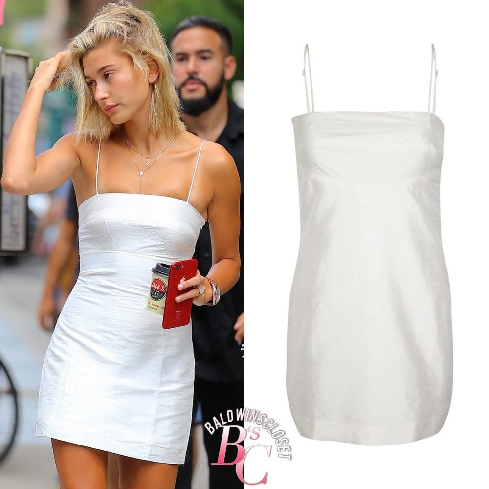 SOLD - Realisation Par Christy White Mini Dress with Spaghetti Straps